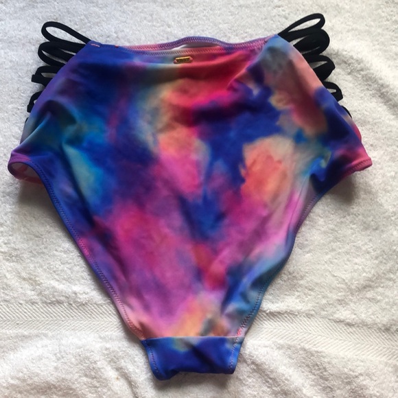 VS PINK high wasted tie dye bikini bottoms - Picture 2 of 2